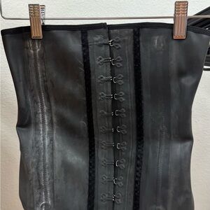 Black Corset with Hook Closures